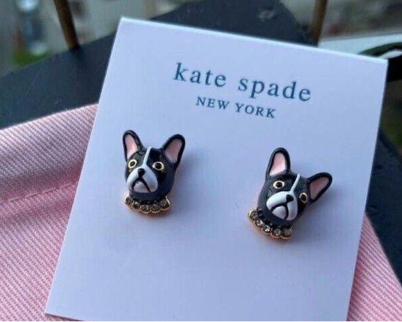 Kate spade boston terrier earrings hotsell