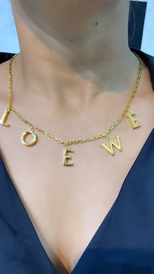 LOW INITIAL NECKLACE