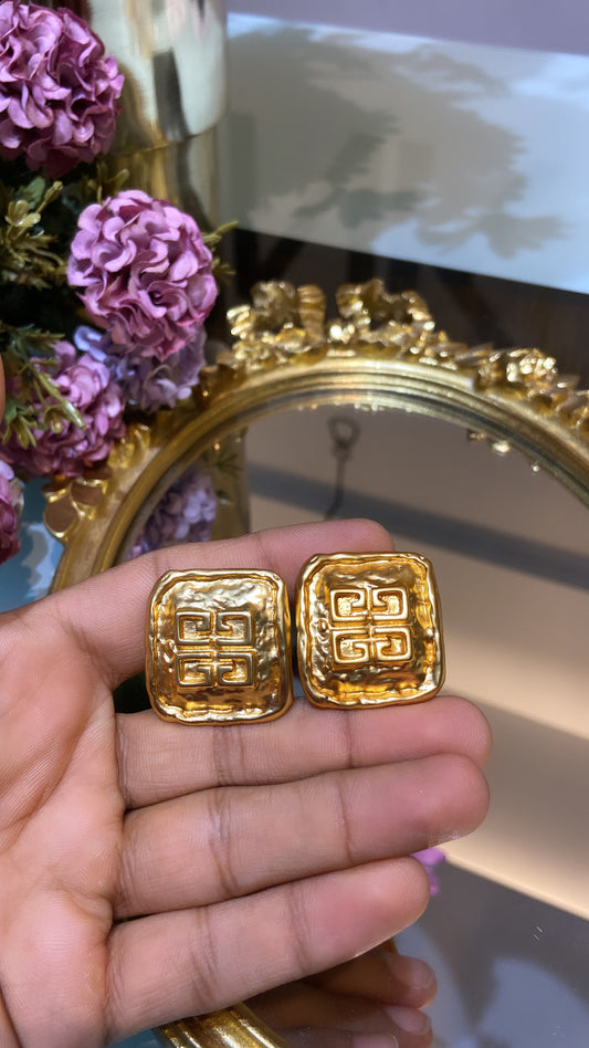 Givchy square Clip on earrings