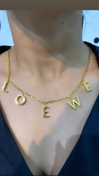 LOW INITIAL NECKLACE