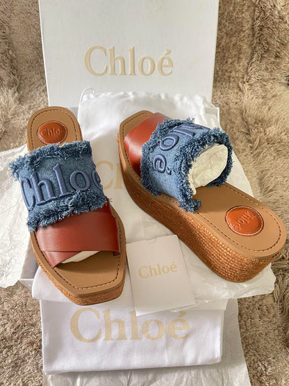 CHL DENIM HEELS