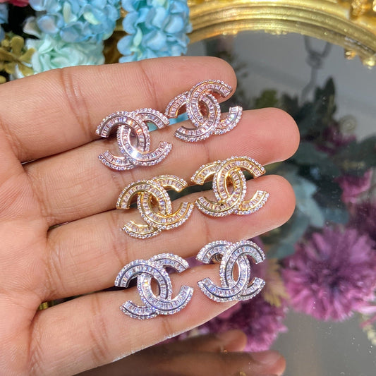 CC BAGUETTE EARRING