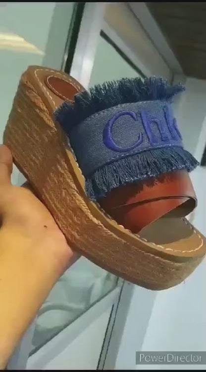 CHL DENIM HEELS