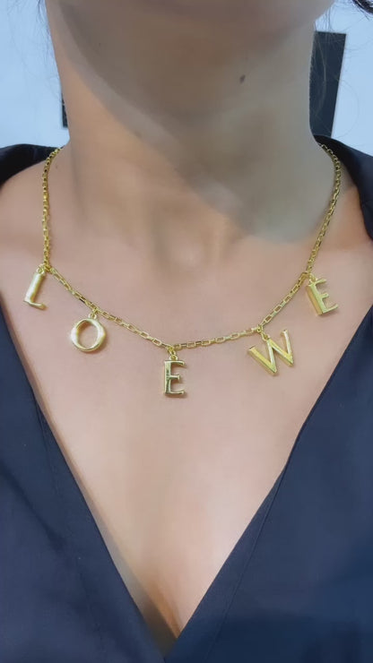 LOW INITIAL NECKLACE