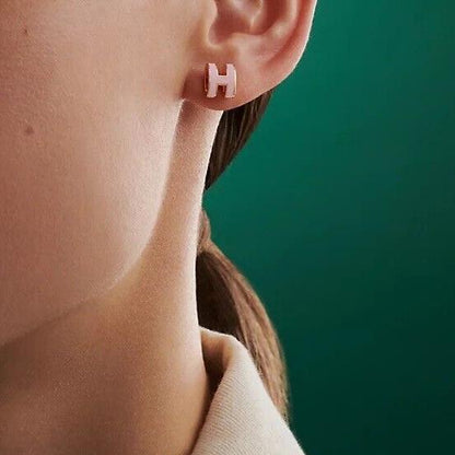 H Pop stud earrings