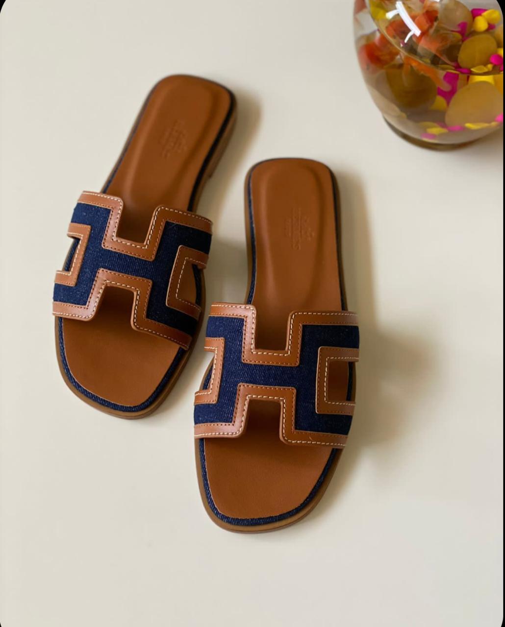 H Denim slides