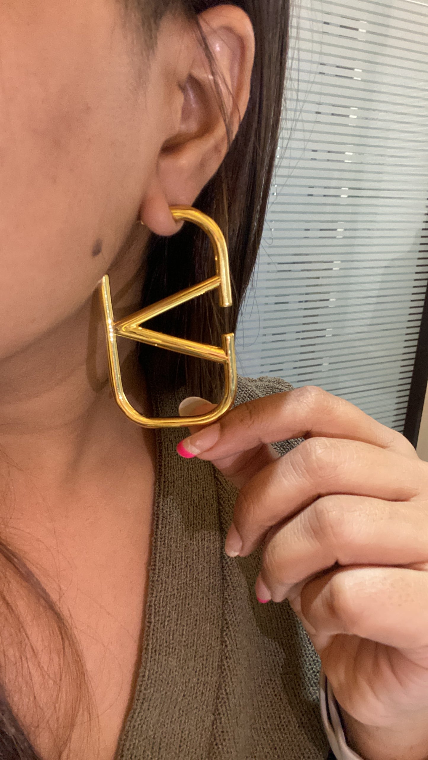 Oversized Val gold Hoops