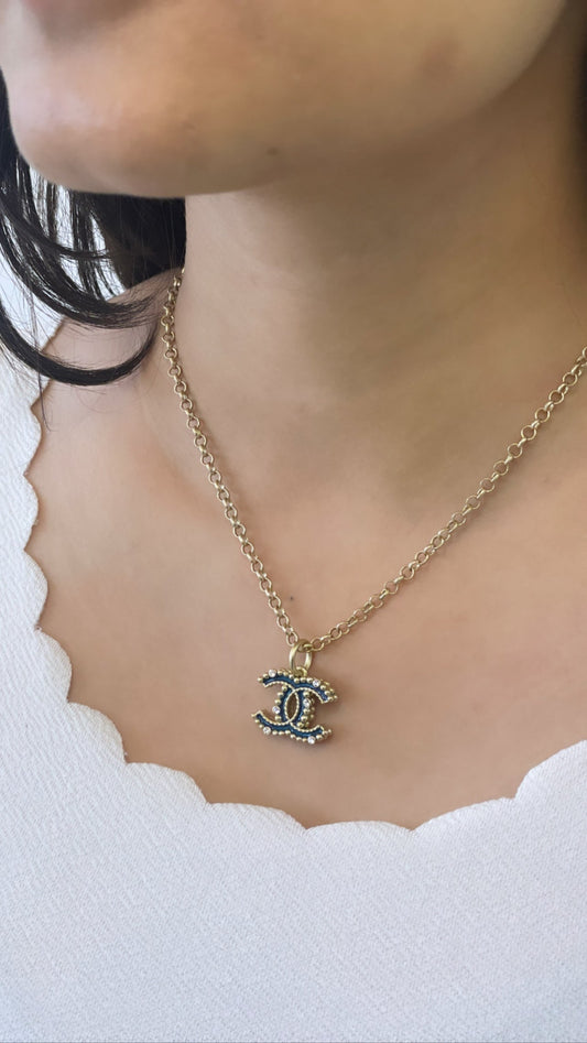 CC BLUE PENDANT CHAIN