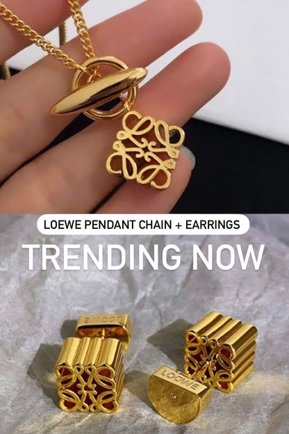 LOW COMBO (PENDANT CHAIN + EARRINGS)