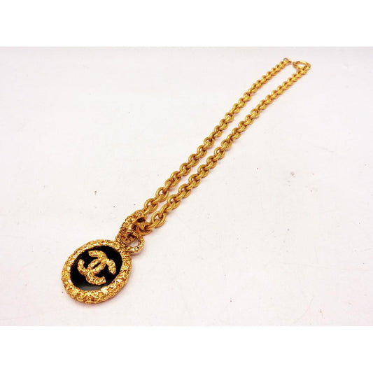 CC BLACK GOLD PENDANT CHAIN