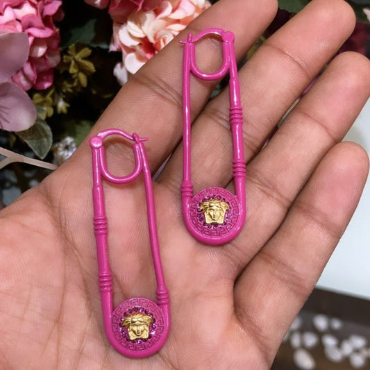 VER PINK PIN EARRINGS