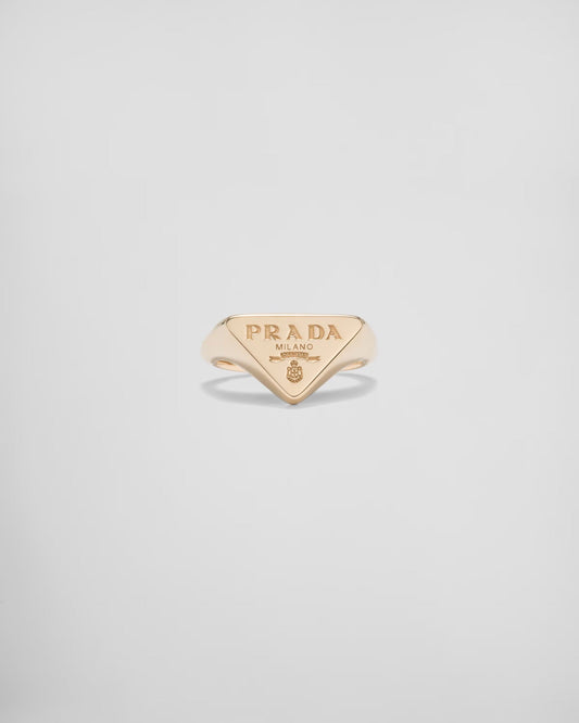 Pra Gold Triangle Ring (Adjustable - Fits all sizes)