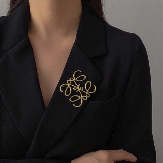 Low Gold Brooch